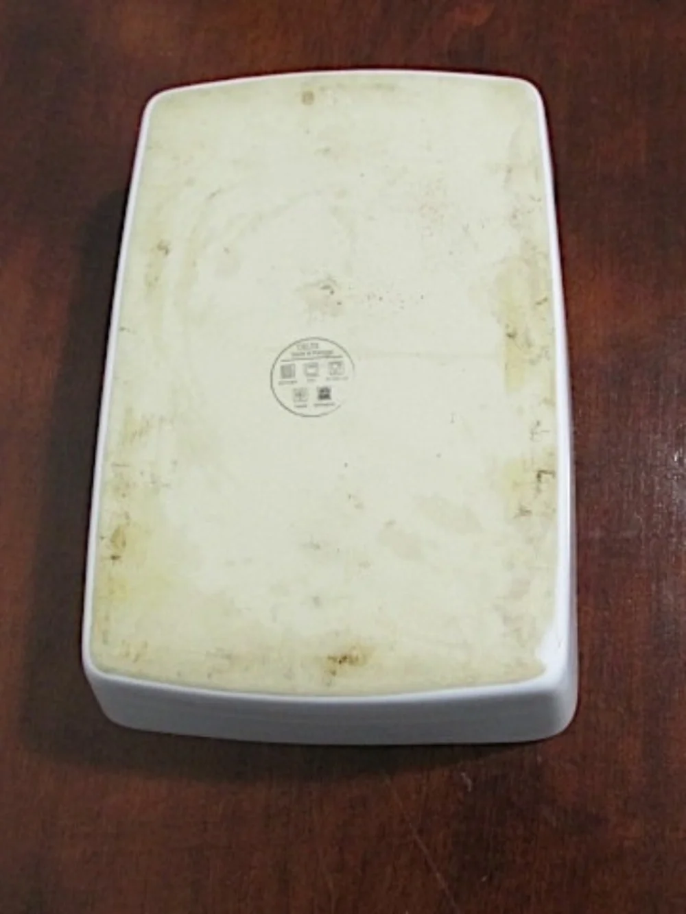 Versatile White Stoneware Baking Dish, Made in Portugal